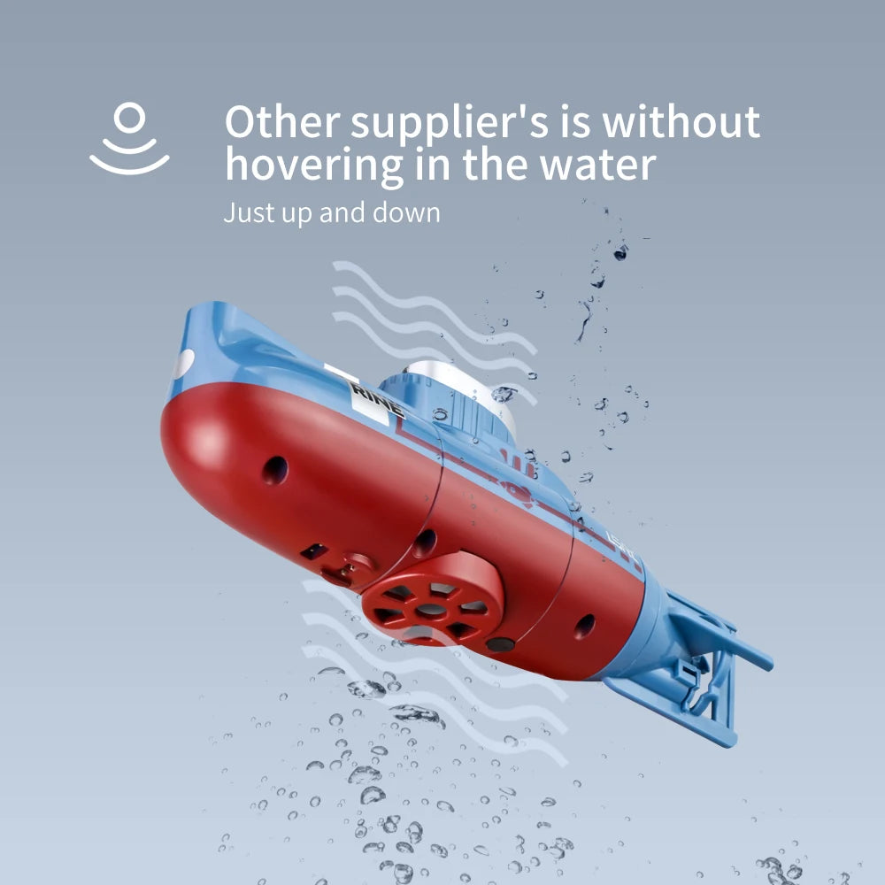 Mini RC Submarine - Waterproof Remote Control Diving Toy for Kids