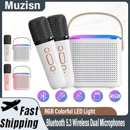 Y1 Bluetooth 5.3 Karaoke Machine &ndash; Dual Microphones