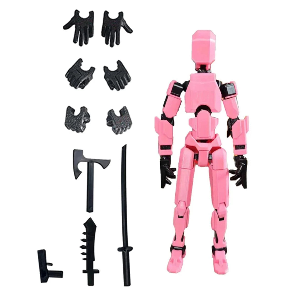 Multi Joint Mobile Doll &ndash; Full Body Activity for Creative Play Pink