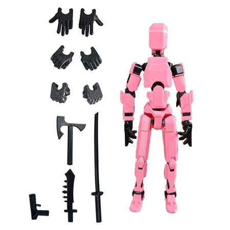 Multi Joint Mobile Doll &ndash; Full Body Activity for Creative Play Pink