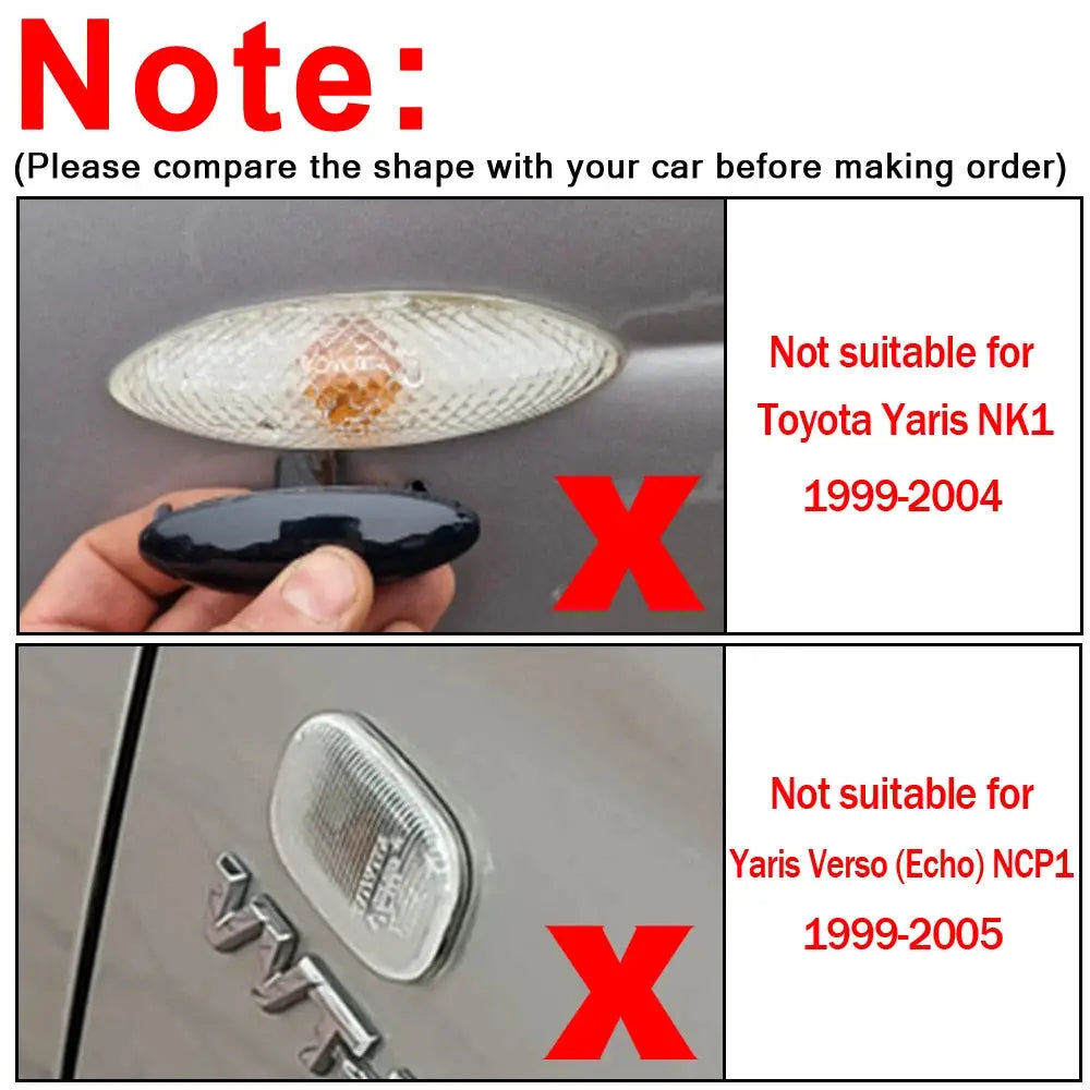 LED Turn Signal Light Dynamic Side Marker Fender Sequential Lamp For Toyota Yaris Vitz XP90 RAV4 XA30 MK3 Auris E150 Corolla by InterCyprus Trading Ltd