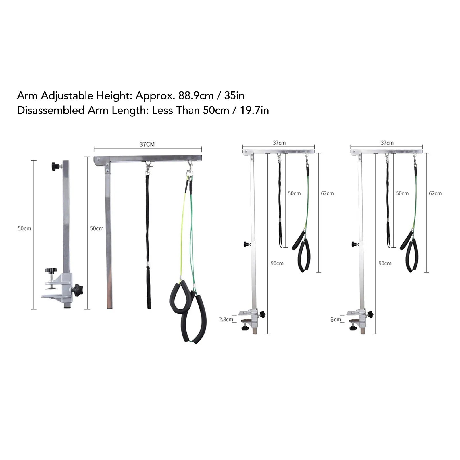 Pet Grooming Arm With Clamp &ndash; Height Adjustable 35in Noose