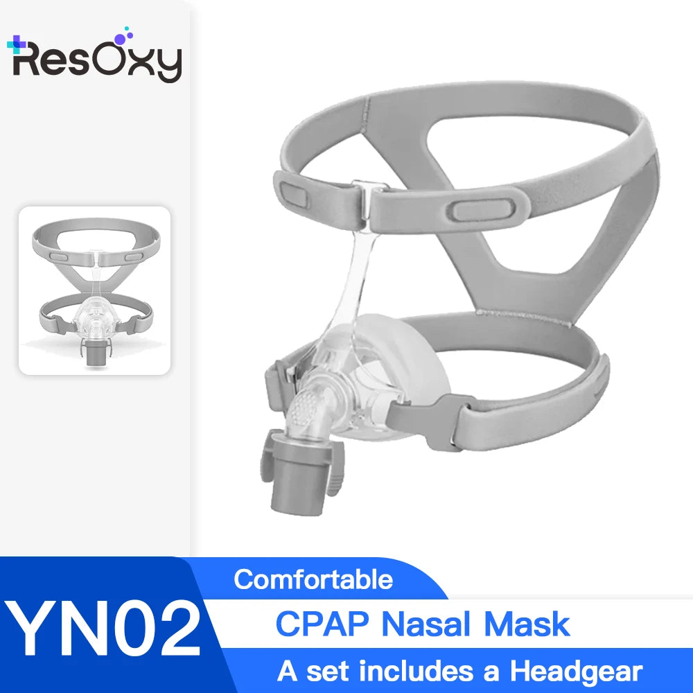 YUWELL Nasal CPAP Mask With Headgear &ndash; Silicone Cushions