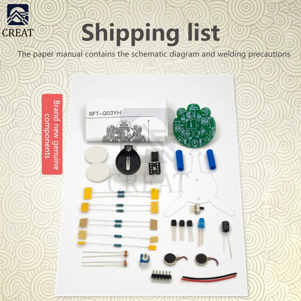 Ziqqucu Firefly Flashing Robot Kit &ndash; LED Breathing Light Feature