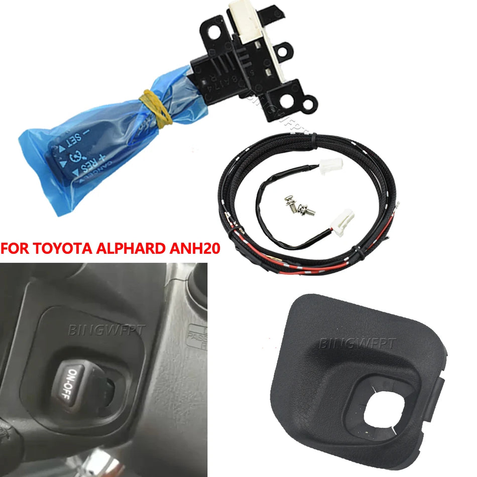Comutator de control al vitezei de croazieră cu capac de praf pentru Toyota Alphard ANH20