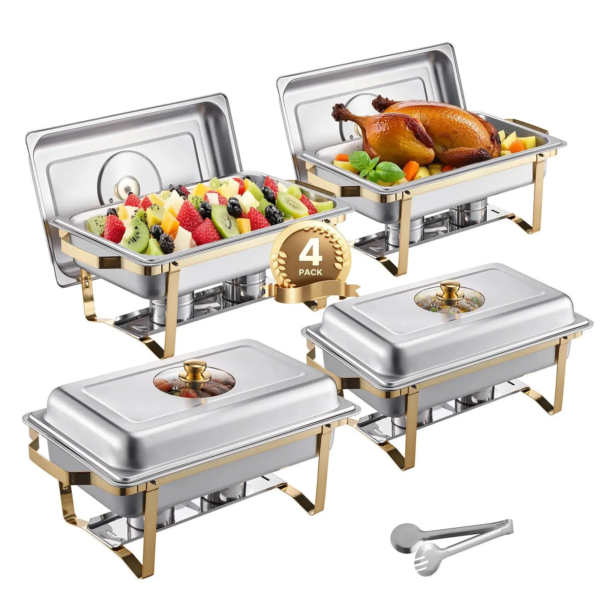 Rectangular Chafing Dish Buffet Set Half Size Pans
