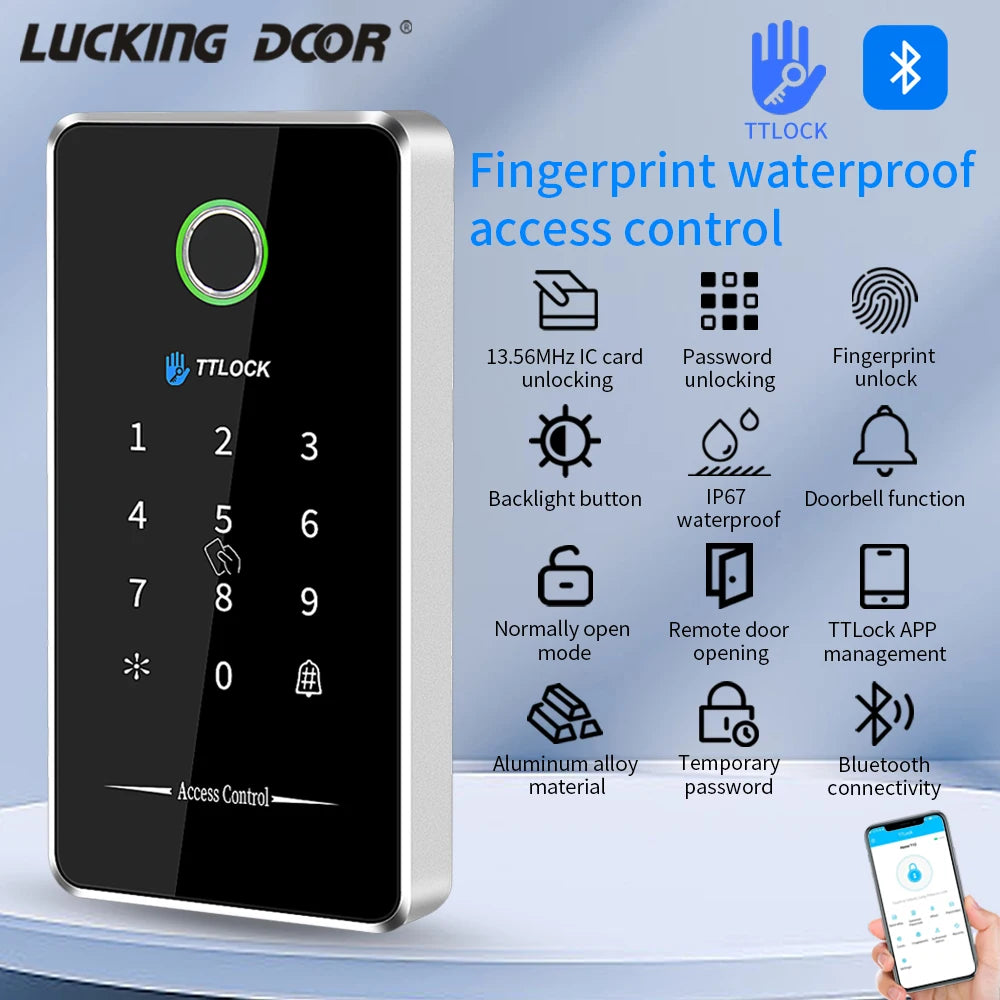 MJ02 Alloy &ndash; Bluetooth Fingerprint NFC Access Control