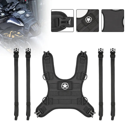 Motorcycle Tank Bag Base Portable Accessory for Universal Fuel Tank Bag Installation Front Bag-Base Excluding the Bag by InterCyprus Trading Ltd
