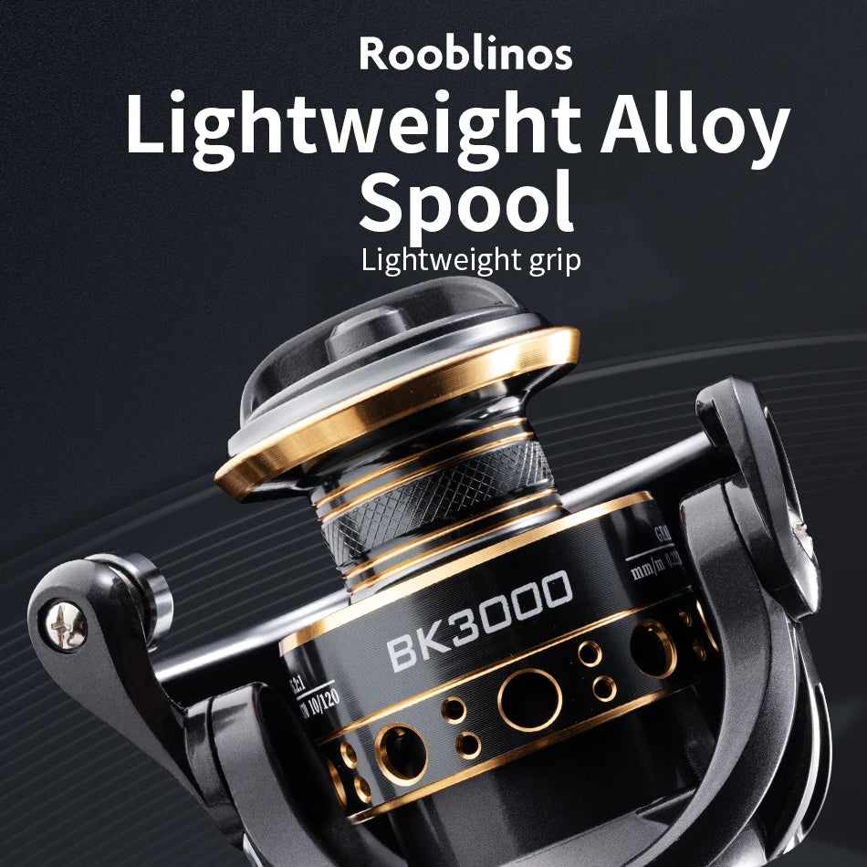 Rooblinos BK Spinning Fishing Reels For Saltwater Freshwater Metal ...