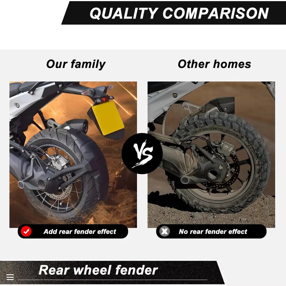 BMW F1300GS 2023 Zadnji blatnik zaščitni podaljšek za motocikel, vključuje zgornji in spodnji