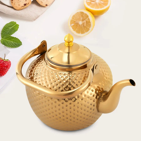 2L Hammered Spherical Kettle &ndash; Gas Stove Compatible