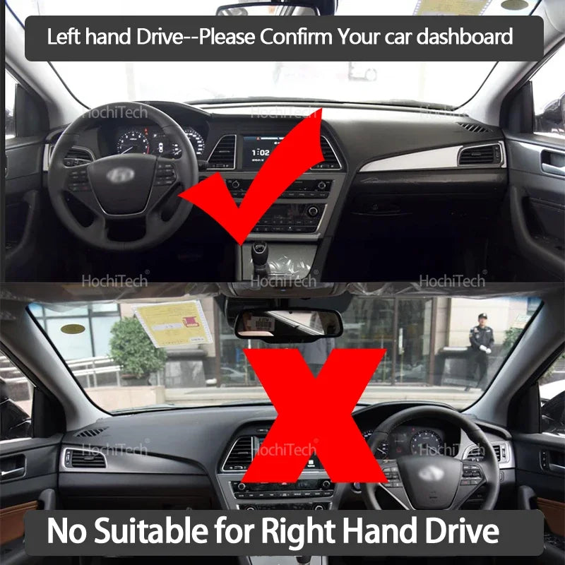 Tapete Antiderrapante para o Painel de Instrumentos para Hyundai Sonata LF 2015 2019