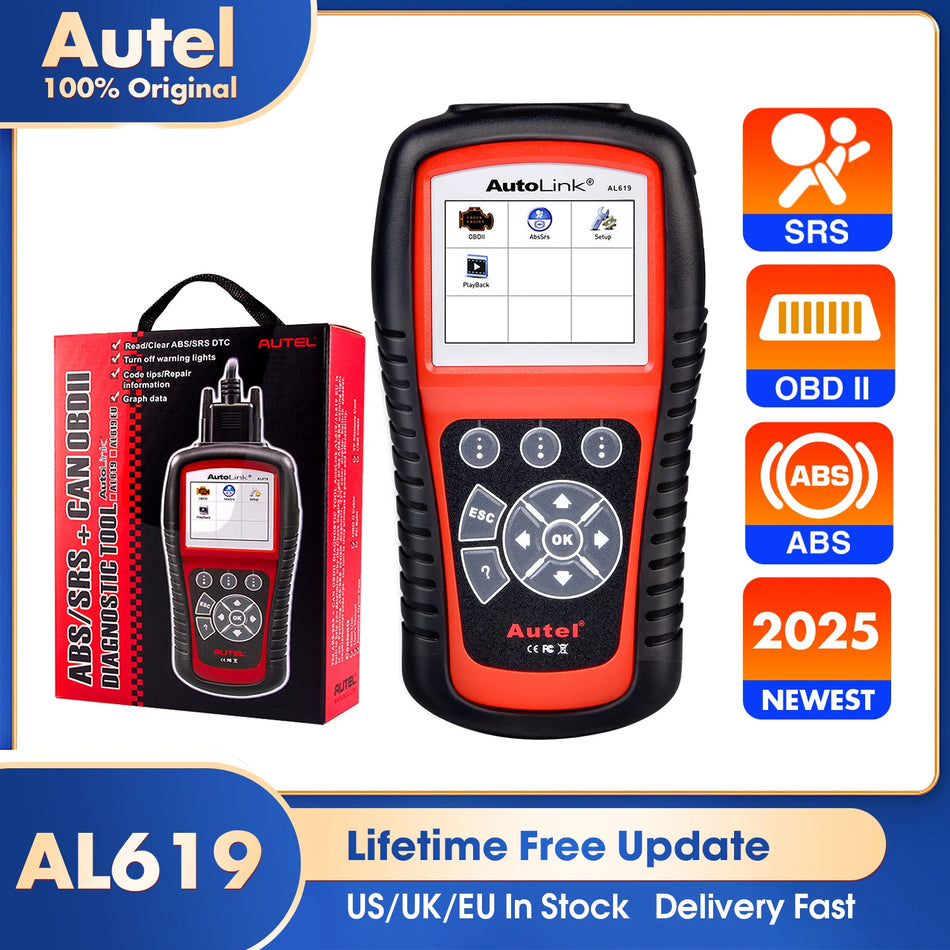 Autel AL619 ML619 OBD2 Auto Scanner - Reads Live PCM Data United States