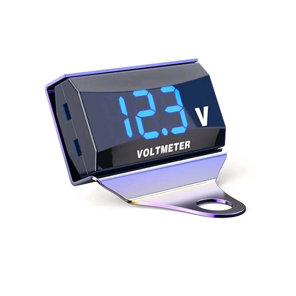 Motorcycle DC 10-150V Voltmeter LED Display - Waterproof