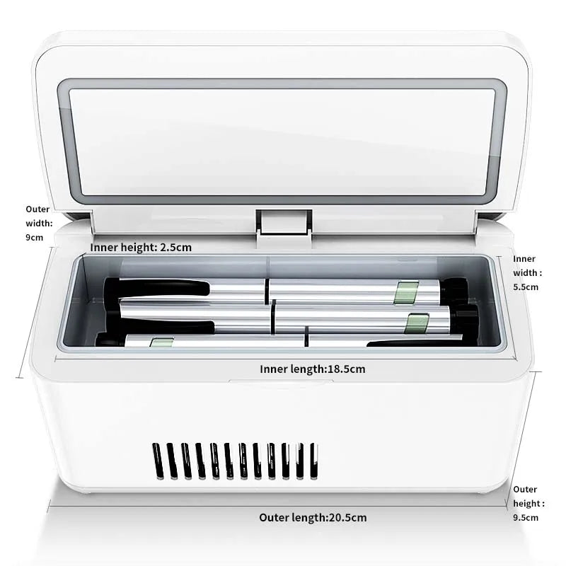 Portable Insulin Refrigerator 2-8C - Digital Display