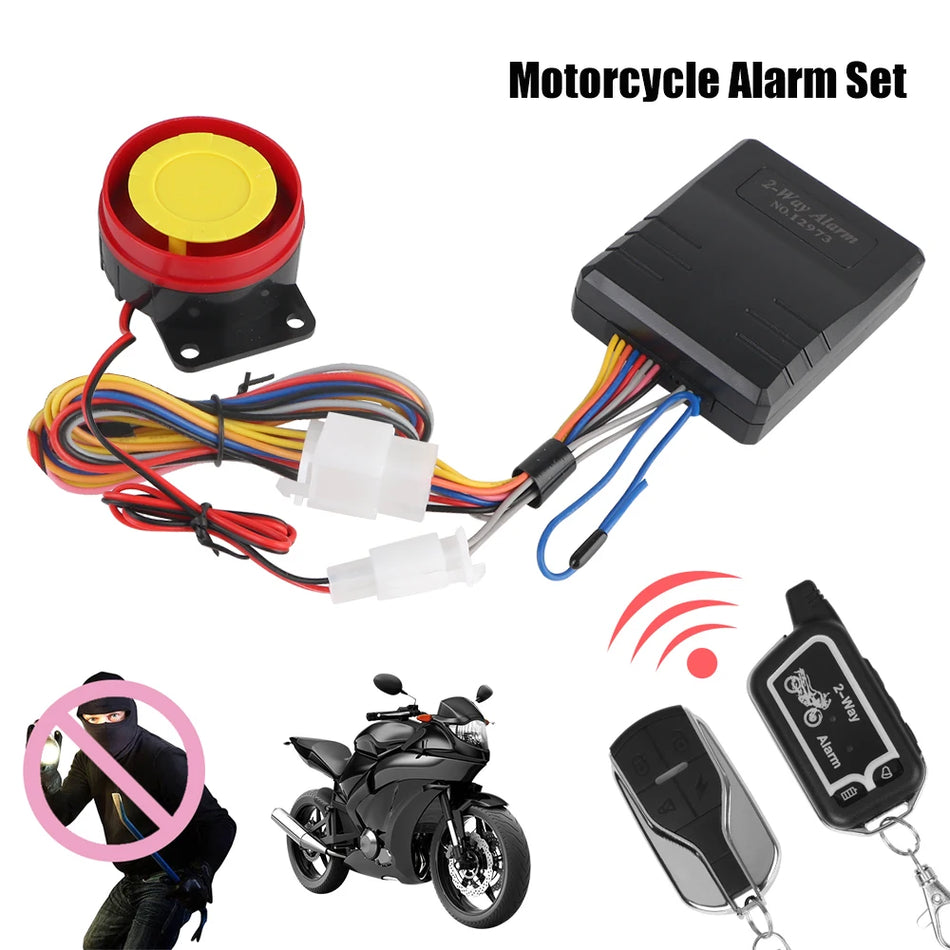 Choice 28739 Motorfiets Alarmsysteem met 125dB Bidirectionele Afstandsbediening
