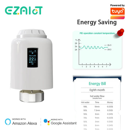 Tuya Smart Radiator Valve TRV &ndash; Alexa and Google Home Ready