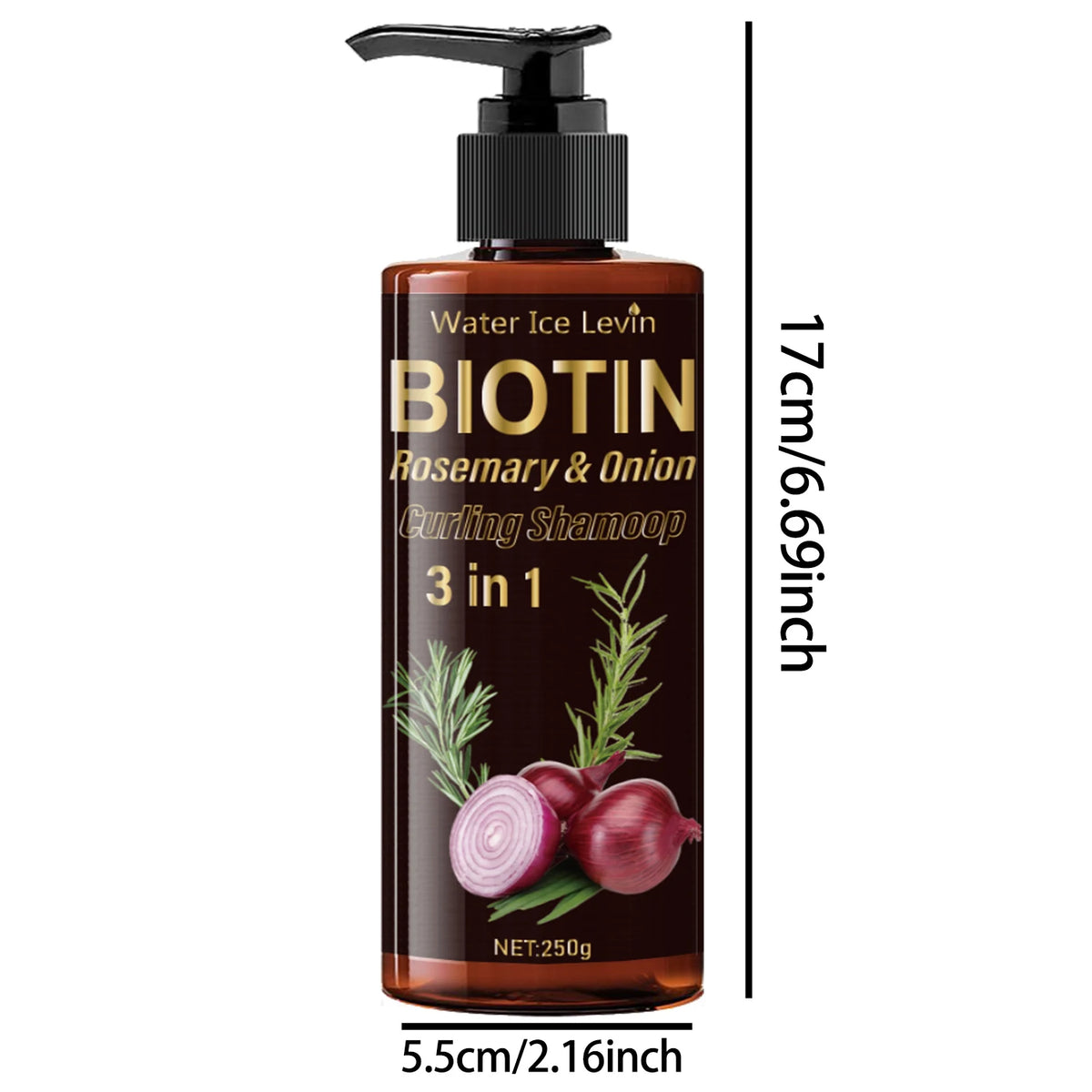 Biotin Rosemary and Onion 3-in-1 Shampoo &ndash; Revitalizing Hair Care
