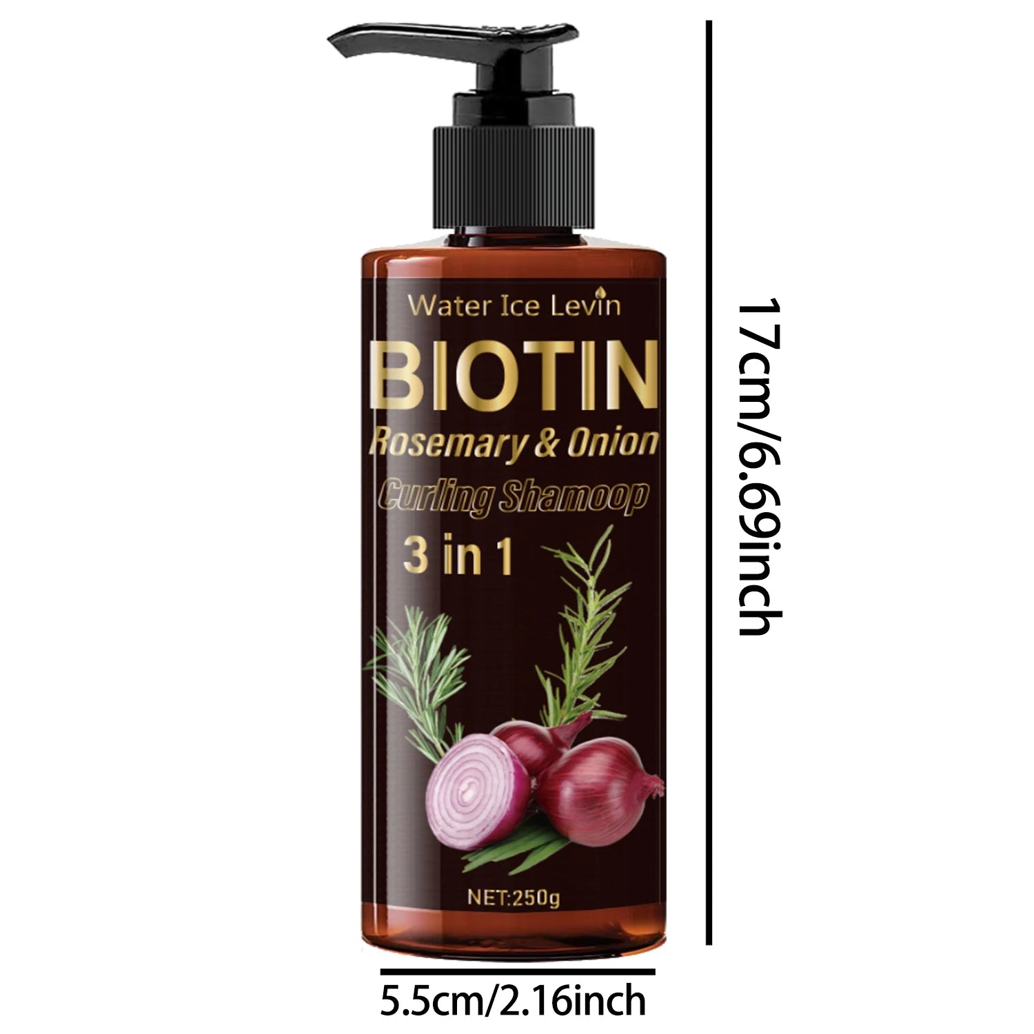 Biotin Rosemary and Onion 3-in-1 Shampoo &ndash; Revitalizing Hair Care