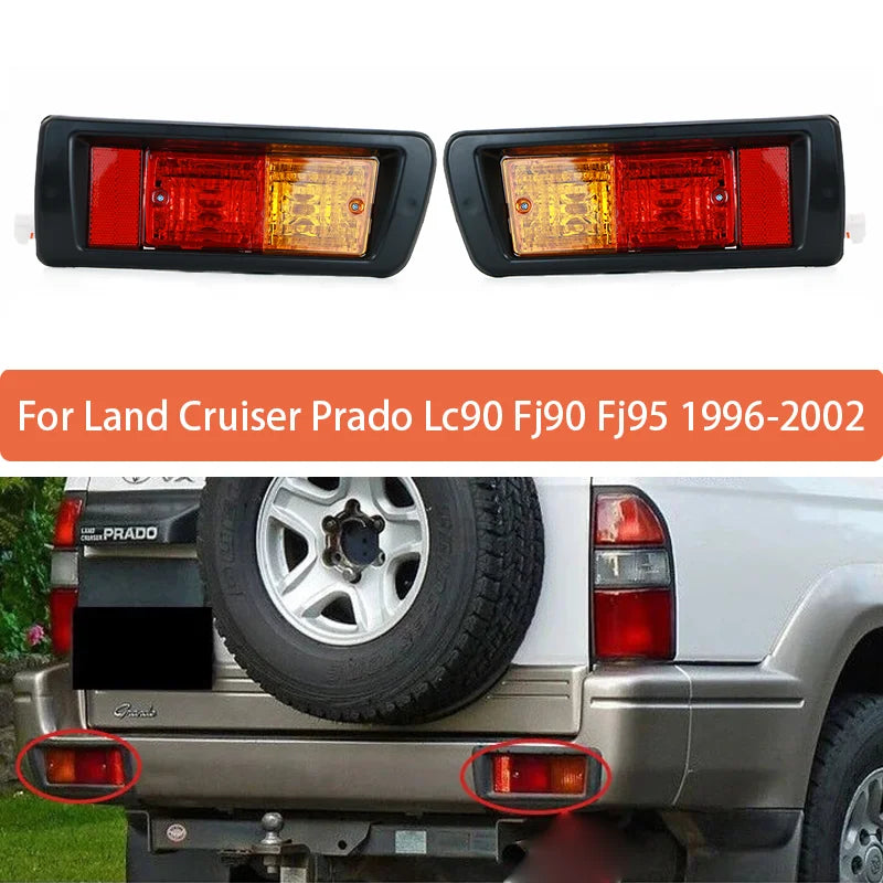 Rear Fog Light Assembly ABS For Toyota Land Cruiser Prado LC90 FJ90 FJ95