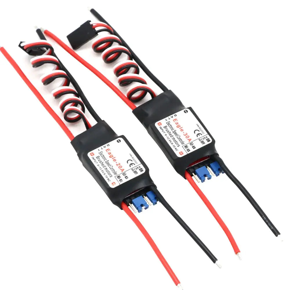 Rc 20A 30A 2-3S 1A/5V BEC Brushed ESC Speed Controller For RC Airplane Plane 370 380 390 280 270 Model Toys by InterCyprus Trading Ltd