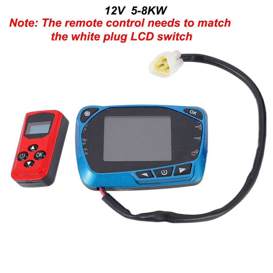 Eberspacher Webasto 12V 5KW diiselõhksoojendi LCD-monitori ja kaugjuhtimispuldiga