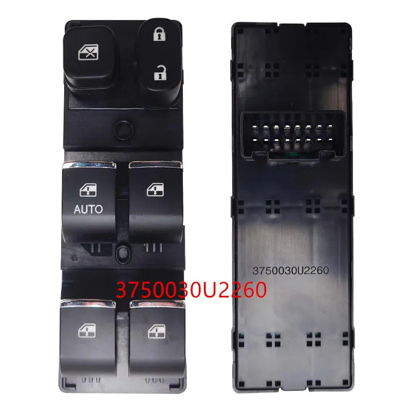 Power Window Switch & Door Lock Console for JAC T5 T8 SEI3 by InterCyprus Trading Ltd