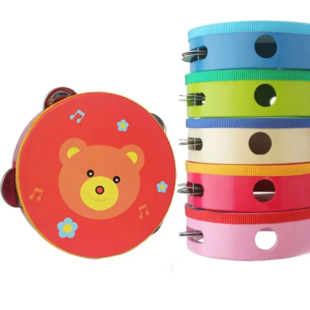 6 Inches Children Hand Drum - Cartoon Pattern Learning Toy