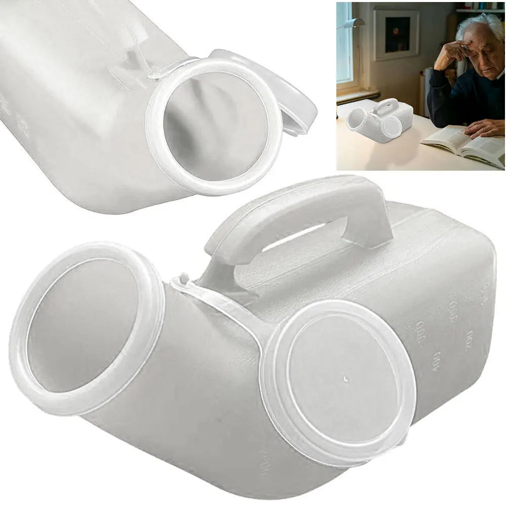 1200ml Portable Urinal - Spill Proof Bottle With Lid