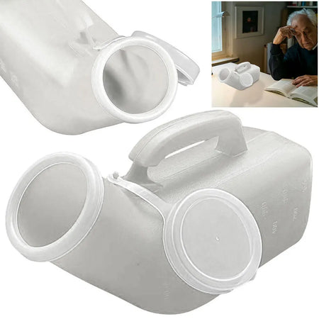 1200ml Portable Urinal - Spill Proof Bottle With Lid