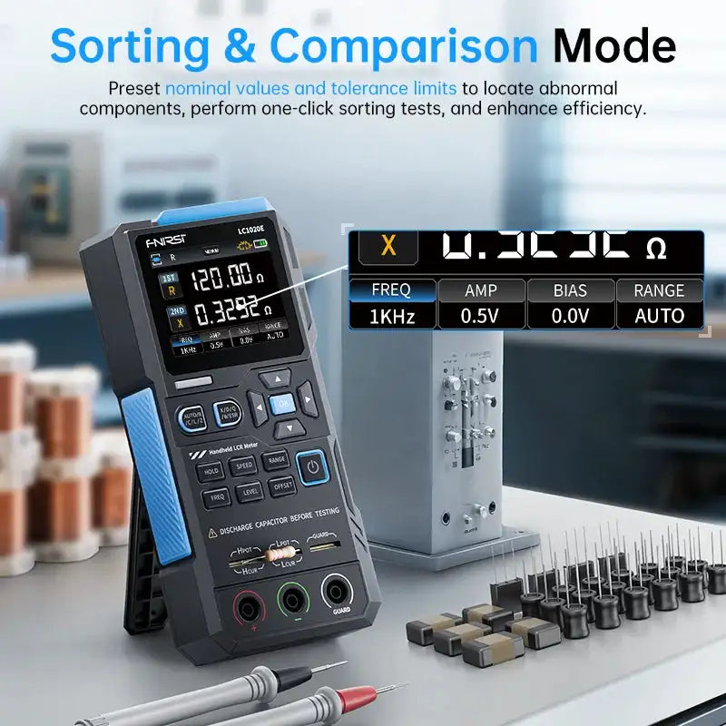 FNIRSI LC1020E High Precision LCR ESR Tester With Battery