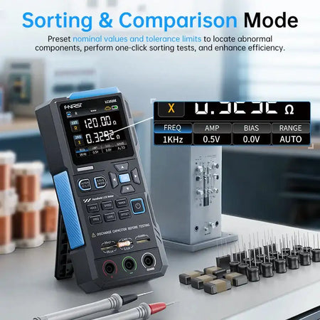 FNIRSI LC1020E Handheld LCR Meter Auto LCR 2.8 Color Screen