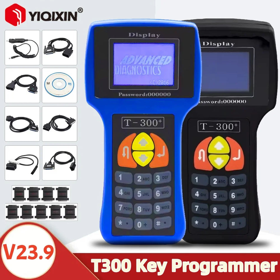 Программируемый ключ T300 OBDII Универсальный диагностический инструмент Чтение и удаление кодов неисправностей