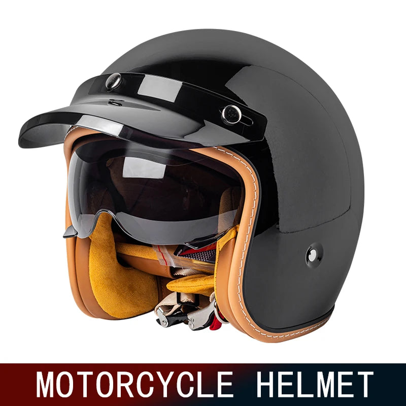 Three-Quarters Retro Open Face Helmet &ndash; Ultra Lightweight