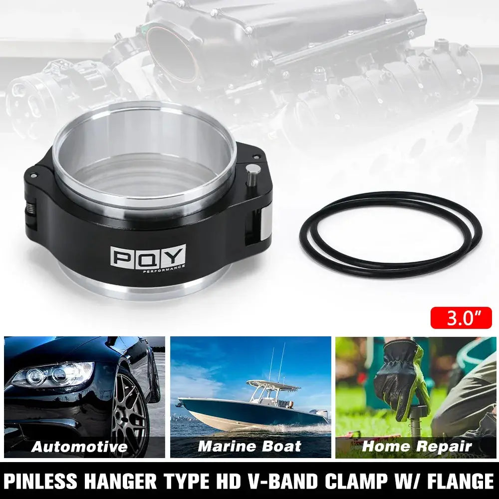 Intercooler Pipe Clamp 3.0/2.5/3.5 Inch Quick Release V Band Clamp 63mm/76mm 32516 Pinless HD Clamp Throttle Union Sleeve by InterCyprus Trading Ltd