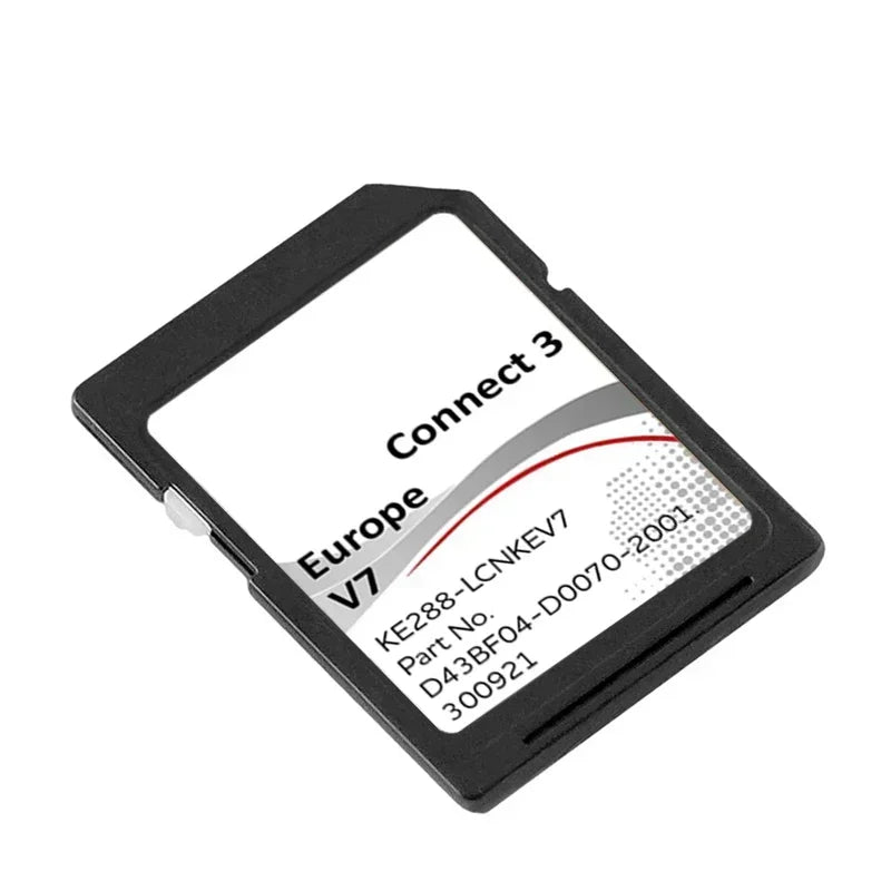 Sat Nav Geheugenkaart 16GB SD voor Nissan Juke, Qashqai, X-Trail, Note, Leaf