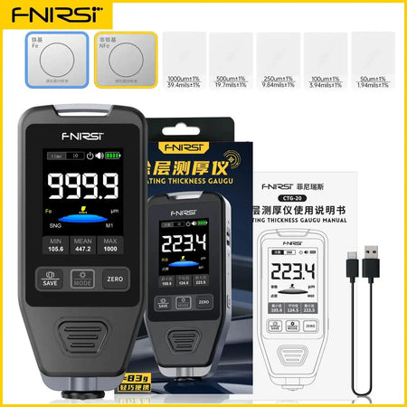 Fnirsi Ctg-20 Car Paint Thickness Gauge 0-1400um Coating CTG-20