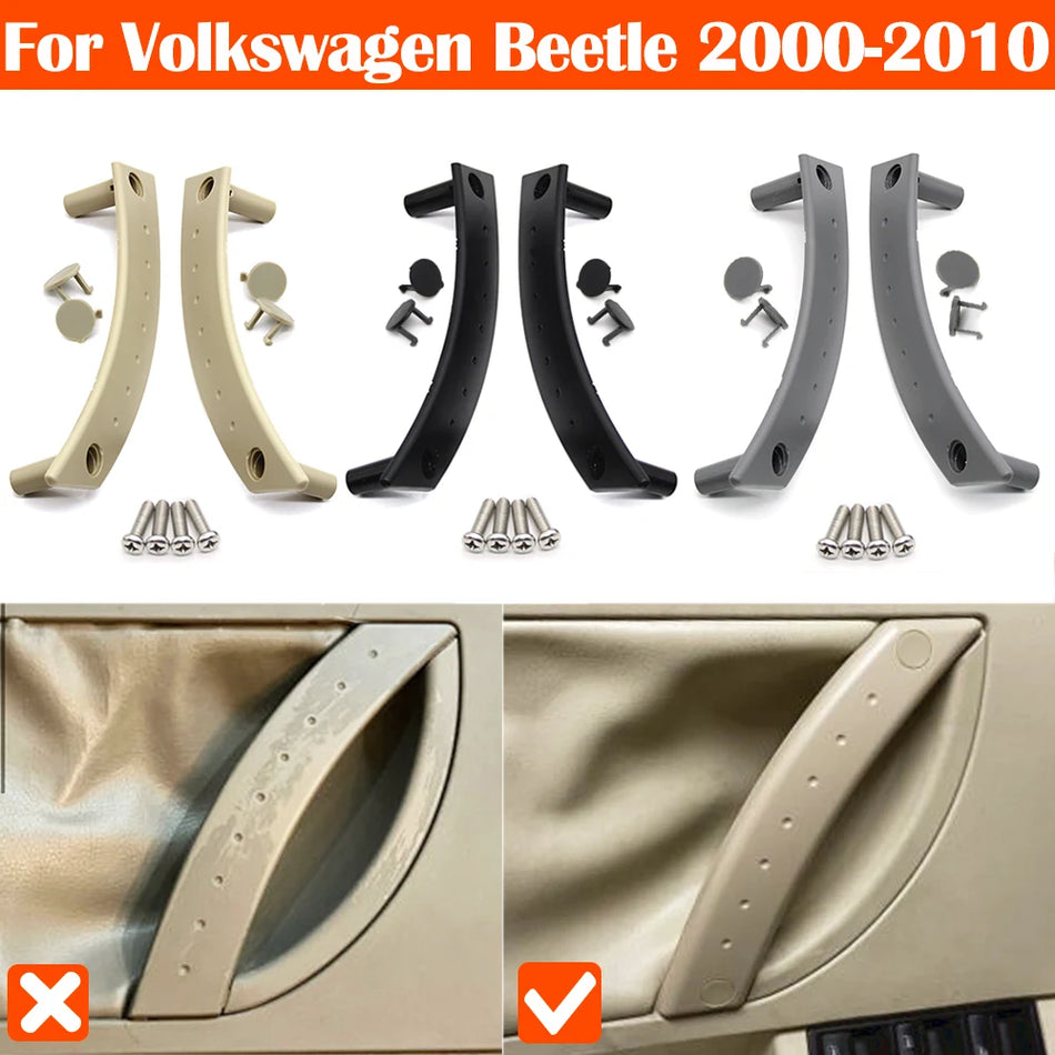 Volkswagen Beetle 1998-2010 ukse käepideme kattepaneelid, vasak ja parem, kaheosaline komplekt, PC ABS