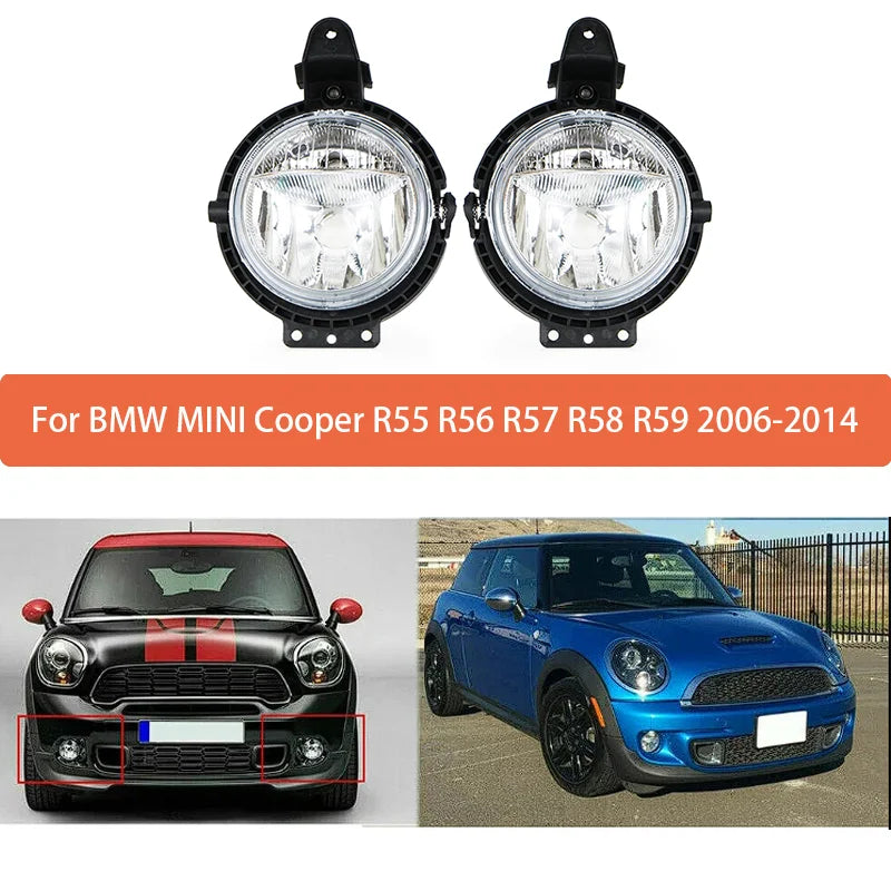 Сборка противотуманных фар ABS для MINI R55 R56 R57 Clubman 12V