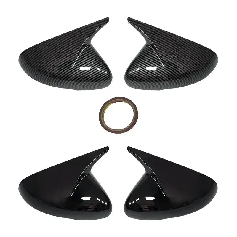 Kia Stinger 2018-2022 Mirror Cover ABS Carbon Fiber Black