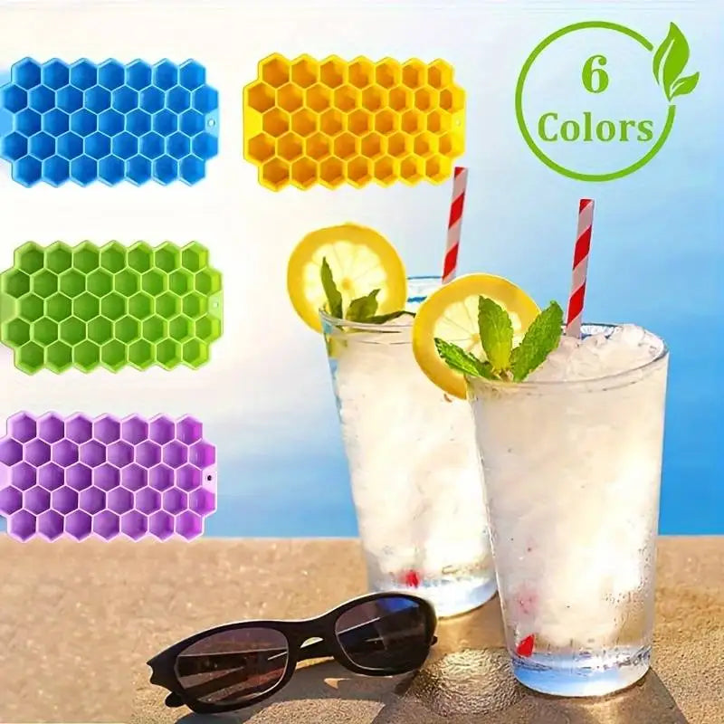 Silicone Ice Cube Trays &ndash; Eco-Friendly Honeycomb Design