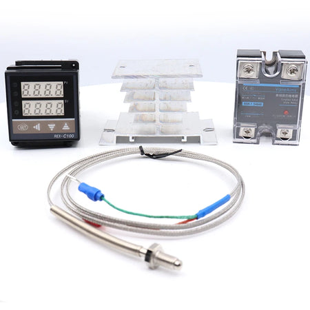 REX C100 Digital PID Temperature Controller &ndash; High Precision Temperature Control 1 set with base