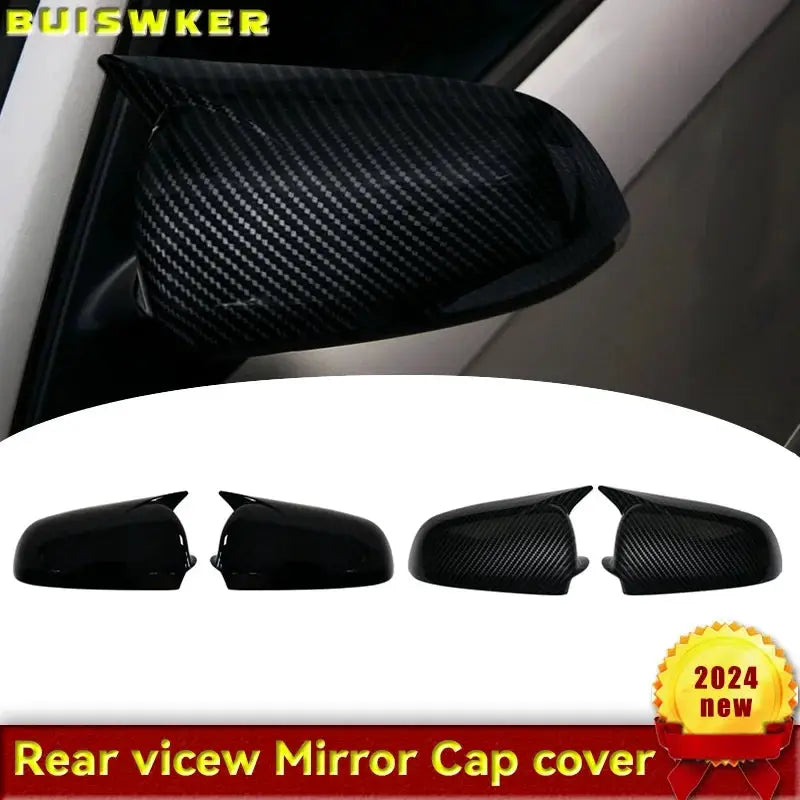 For Audi A3 S3 8P 05-08 A4 S4 B6 B7 8E 8H A6 S6 C6 4F Carbon Fiber Rearview Mirror Cap Wing Side Mirror Cover Sticking by InterCyprus Trading Ltd