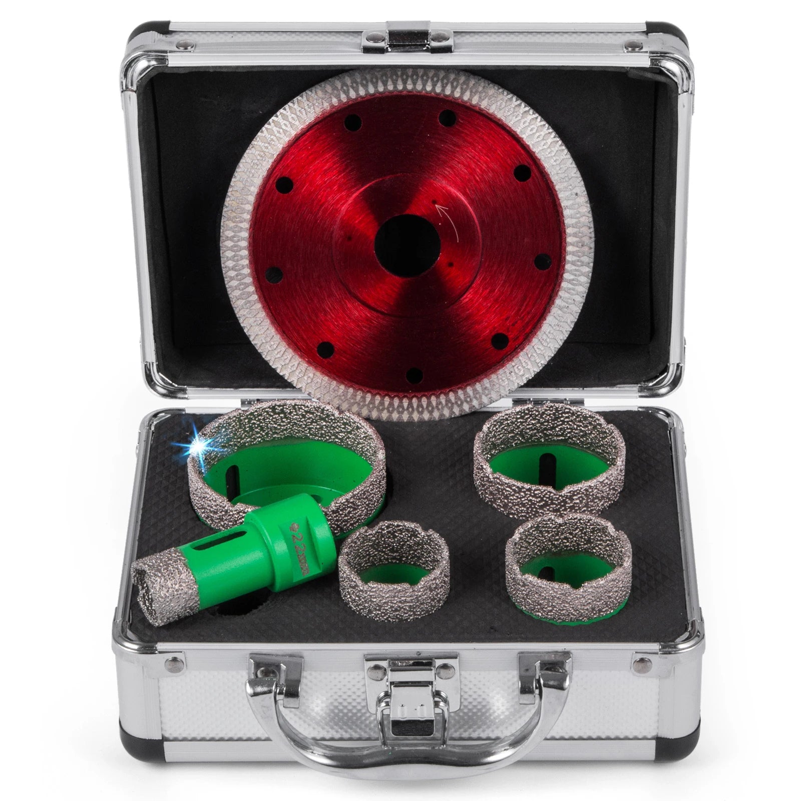 SucceBuy Diamond Hole Saw Set &ndash; Heavy Duty M14 Thread Arbor 22 35 40 50 65 mm / Poland