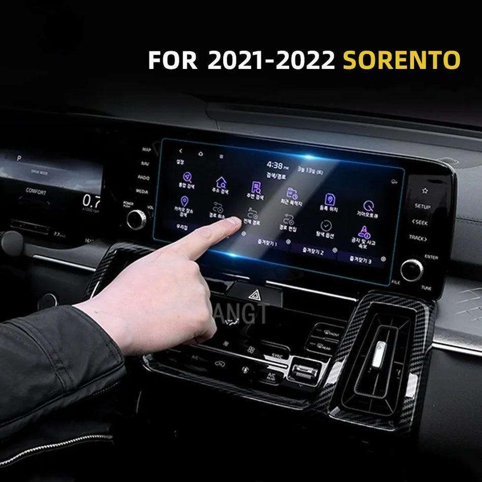 Tempered Glass Screen Protector for Kia Sorento MQ4 2021-2022 Car Navigation Display