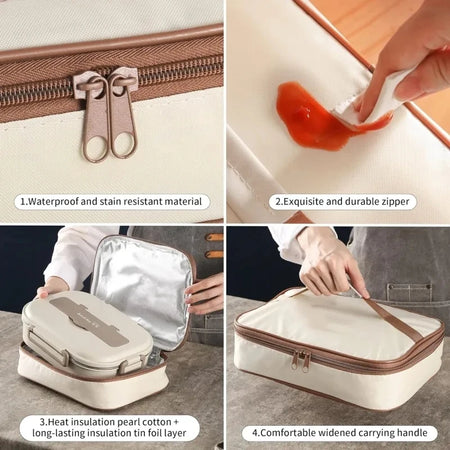 304 Stainless Steel Insulated Lunch Box &ndash; Microwave Safe