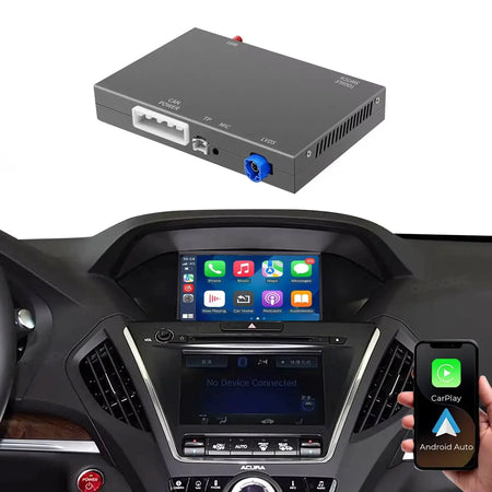 Wireless CarPlay Android Auto For Dual screen Acura TLX TLX-L MDX RDX RLX ILX 2014-2019 With Navigation Airplay BT GPS Function by InterCyprus Trading Ltd