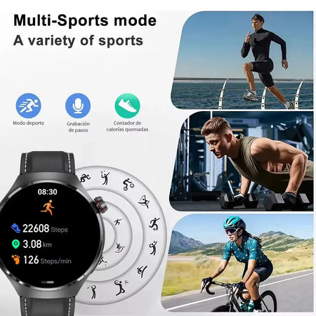 LAXASFIT New Mens Smartwatch NFC Heart Rate HD Screen