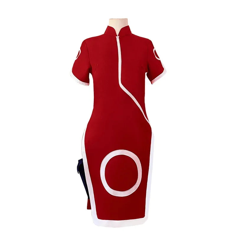 Haruno Sakura Anime Cosplay Qipao Dress Women Halloween
