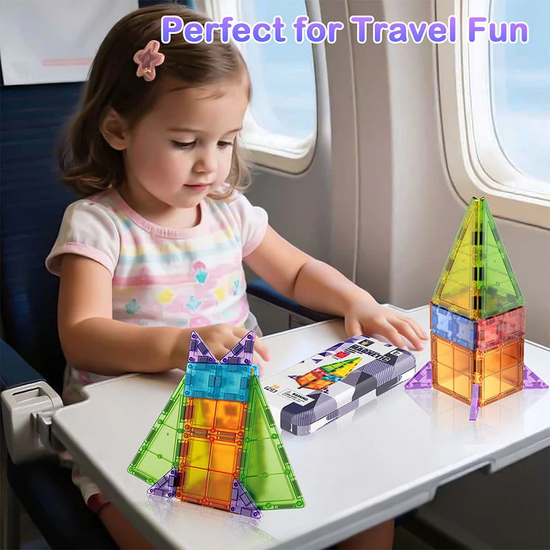 Mini Magnetic Tiles Travel Toys 3.75cm &ndash; Portable STEM